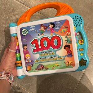 LeapFrog 100 Words About Places I Go - Blue and Orange